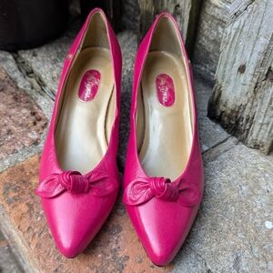 Vintage John Romain Hot Pink Pumps Women's Size 7.5 EUC